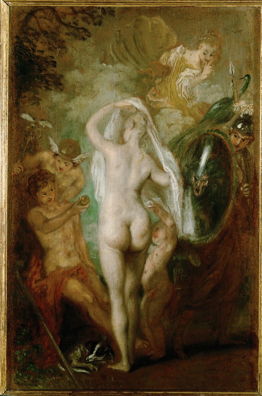 De uitspraak van Parijs ... door Jean Antoine Watteau