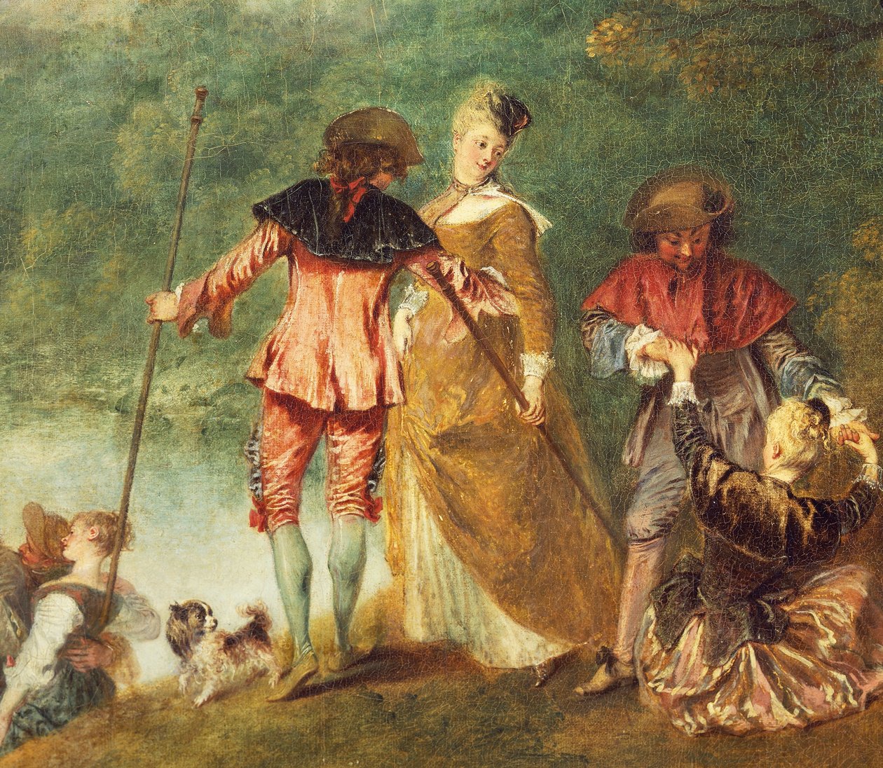 Pelgrimage naar het eiland Cythera, bekend als Inscheping naar Cythera door Jean Antoine Watteau