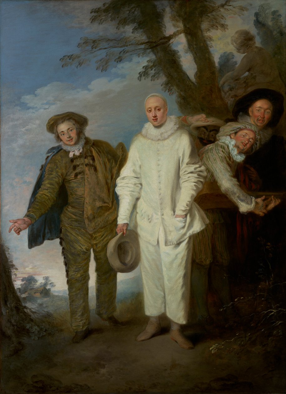 De Italiaanse Komedianten, ca. 1720 door Jean Antoine Watteau