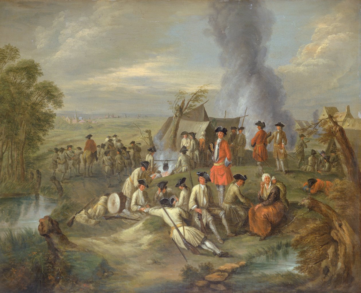 Onbekend beeld door Jean Antoine Watteau