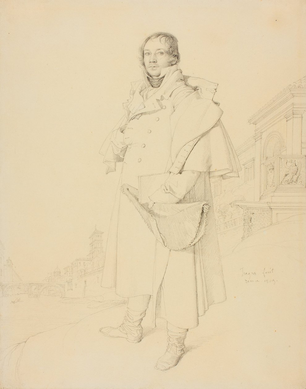 Charles François Mallet, Burgerlijk Ingenieur door Jean Auguste Dominique Ingres