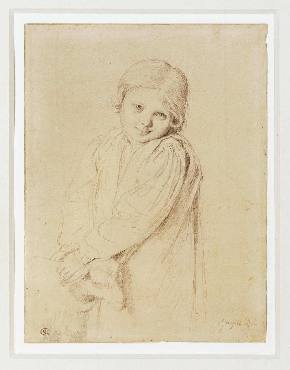 Charlotte-Madeleine Taurel, dochter van de graveur ... door Jean Auguste Dominique Ingres