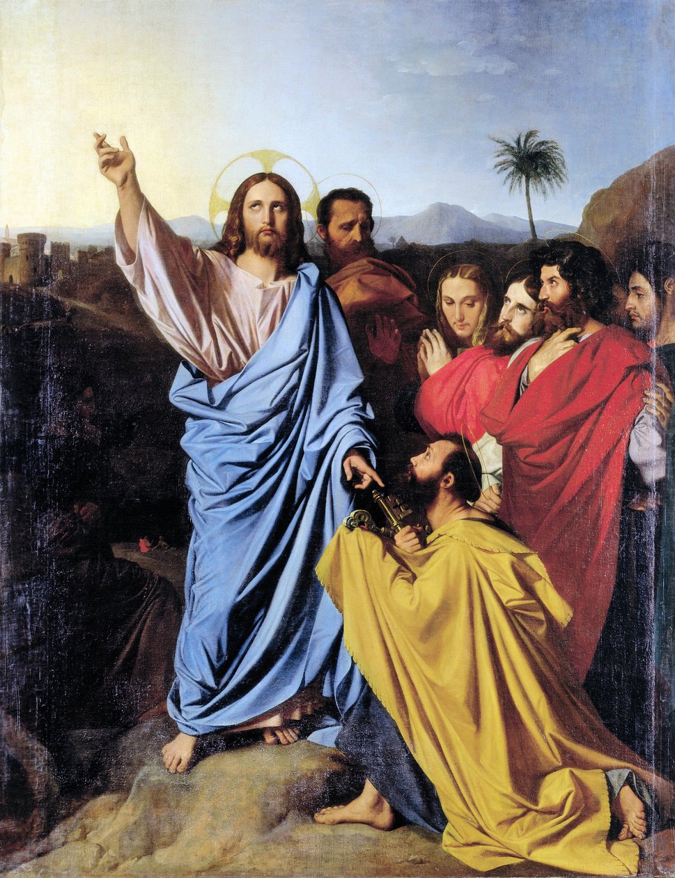 Overhandiging van de Sleutels aan Sint Petrus, door Jean Auguste Dominique Ingres door Jean Auguste Dominique Ingres