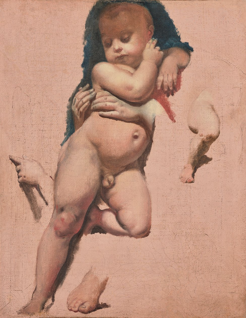 Studie voor het Christuskind van de gelofte van Louis XIII in de kathedraal van Montauban door Jean Auguste Dominique Ingres