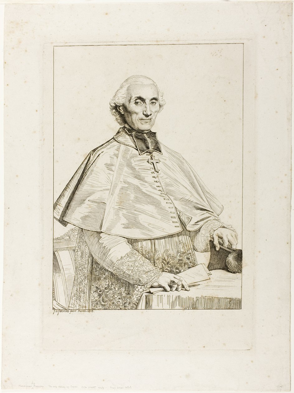 Gabriel Cortois de Pressigny door Jean Auguste Dominique Ingres