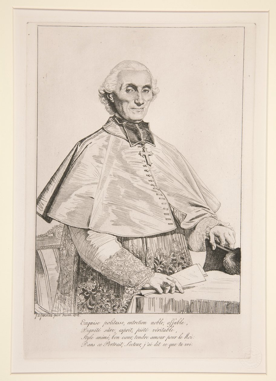 Gabriel Cortois de Pressigny door Jean Auguste Dominique Ingres