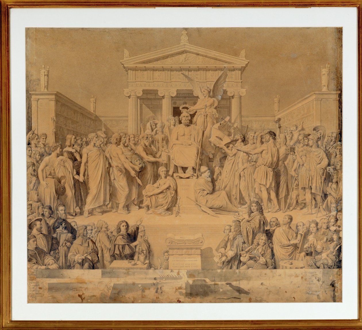 Homerus deifie - De vergoddelijking van Homerus ... door Jean Auguste Dominique Ingres