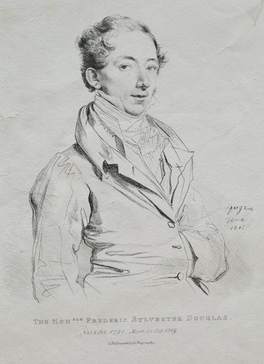 Eerwaarde Frederic Sylvester Douglas, 1815 door Jean Auguste Dominique Ingres