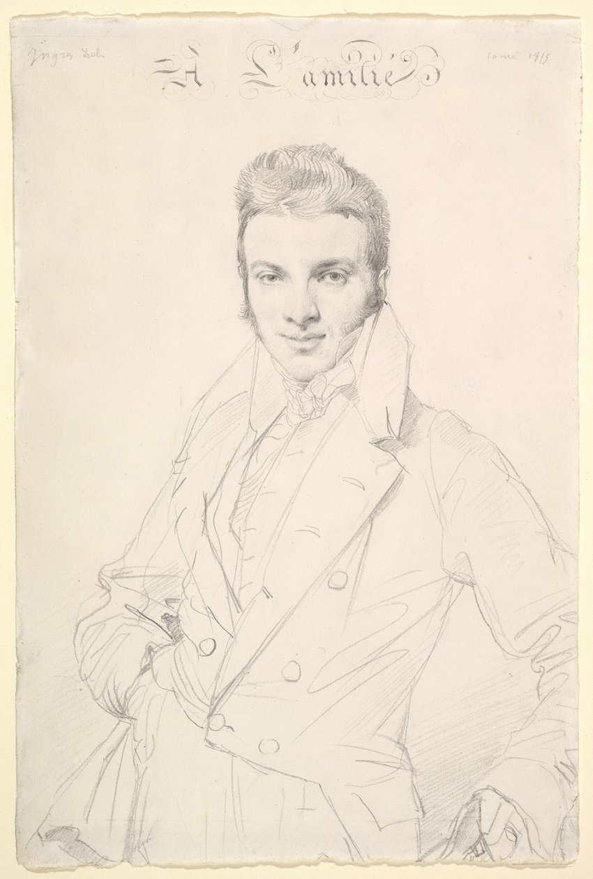 Jean-Joseph Fournier door Jean Auguste Dominique Ingres