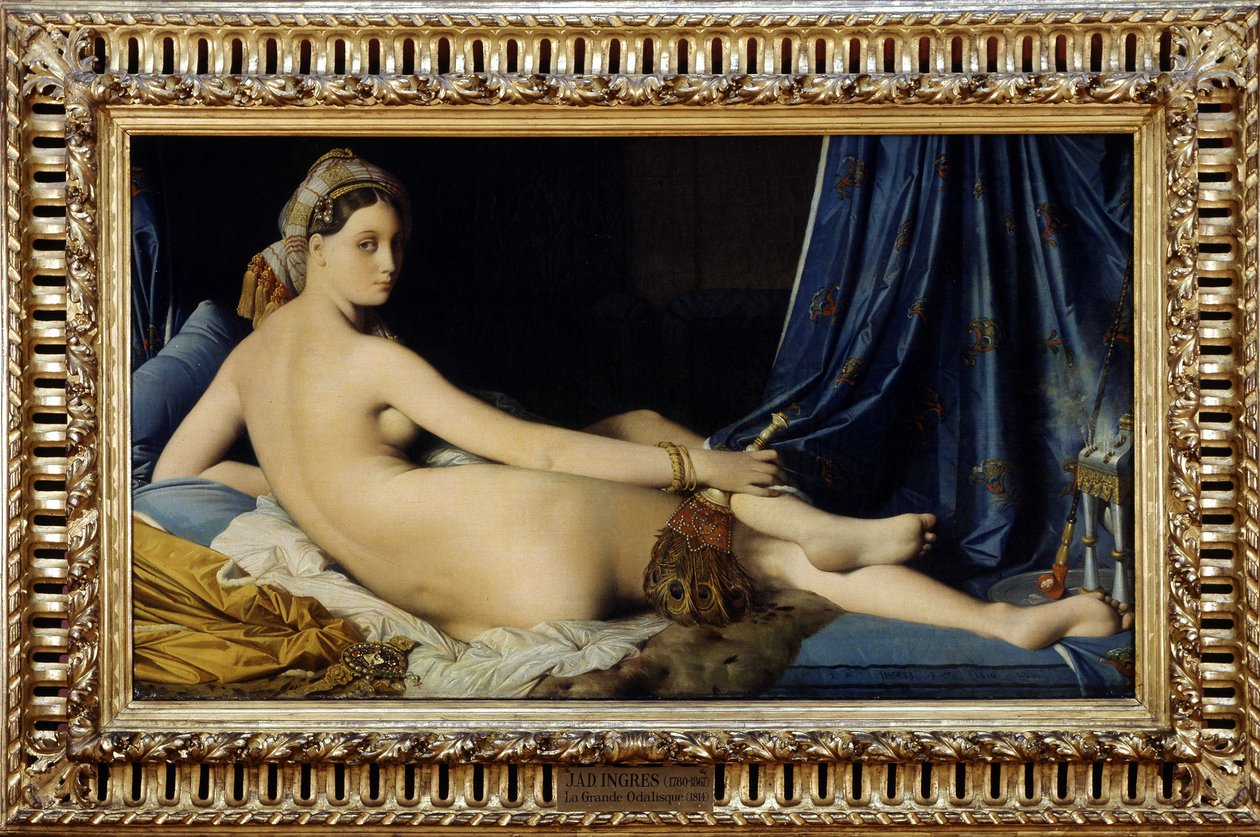 La Grande Odalisque door Jean Auguste Dominique Ingres