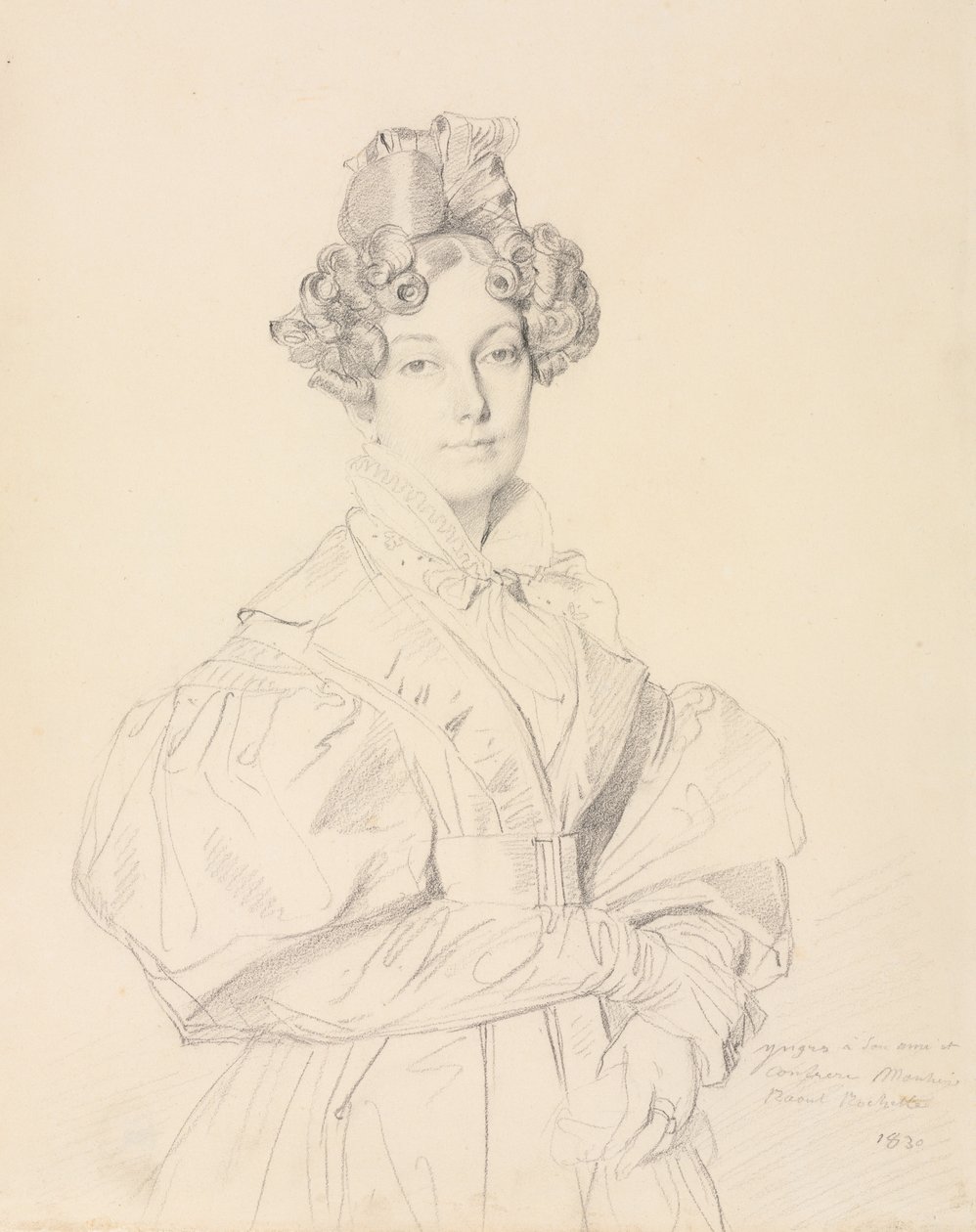 Madame Désiré Raoul-Rochette, 1830 door Jean Auguste Dominique Ingres