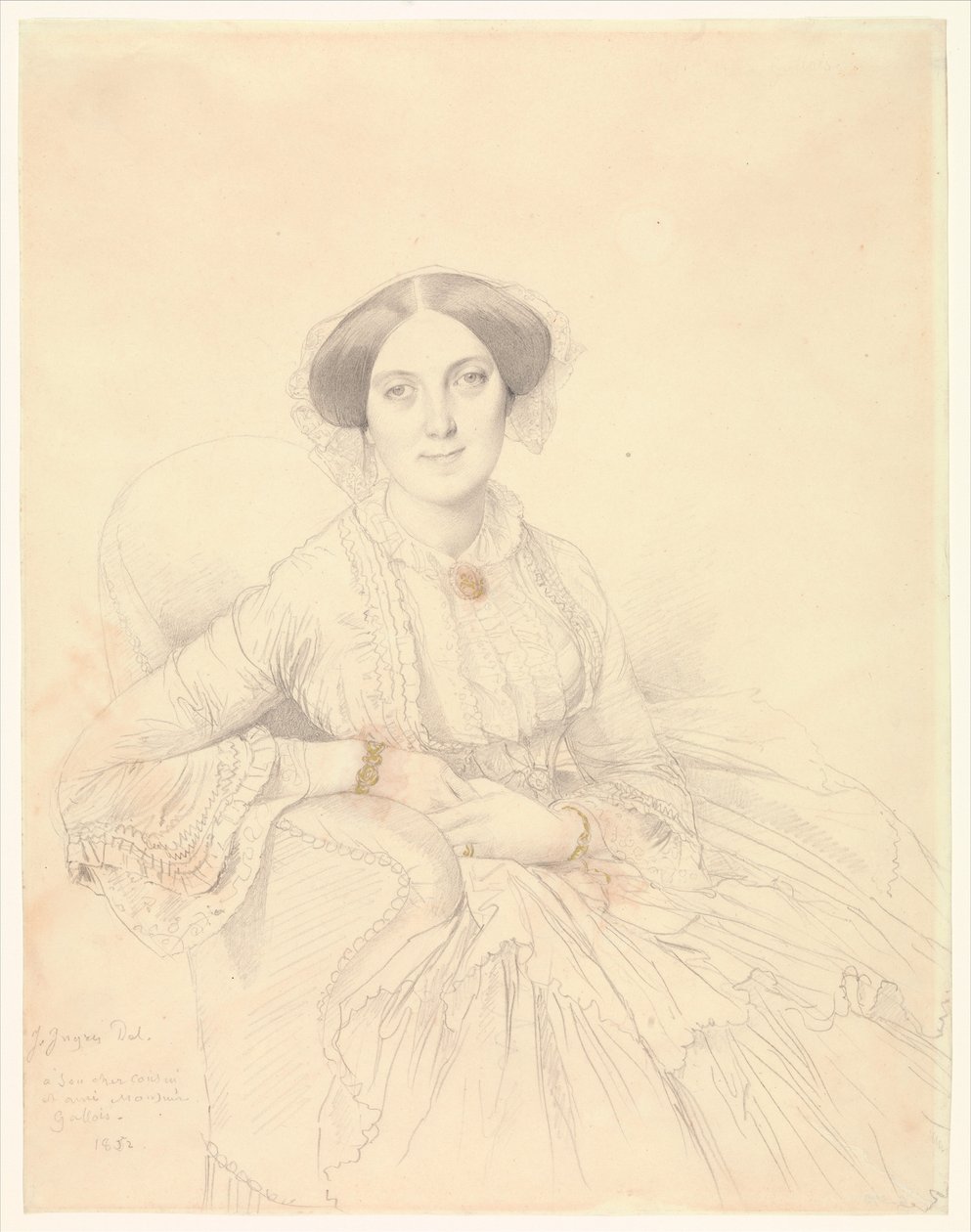 Madame Félix Gallois door Jean Auguste Dominique Ingres