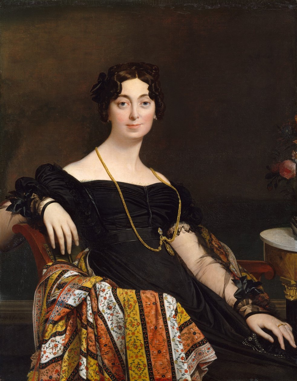 Madame Jacques-Louis Leblanc Françoise Poncelle door Jean Auguste Dominique Ingres