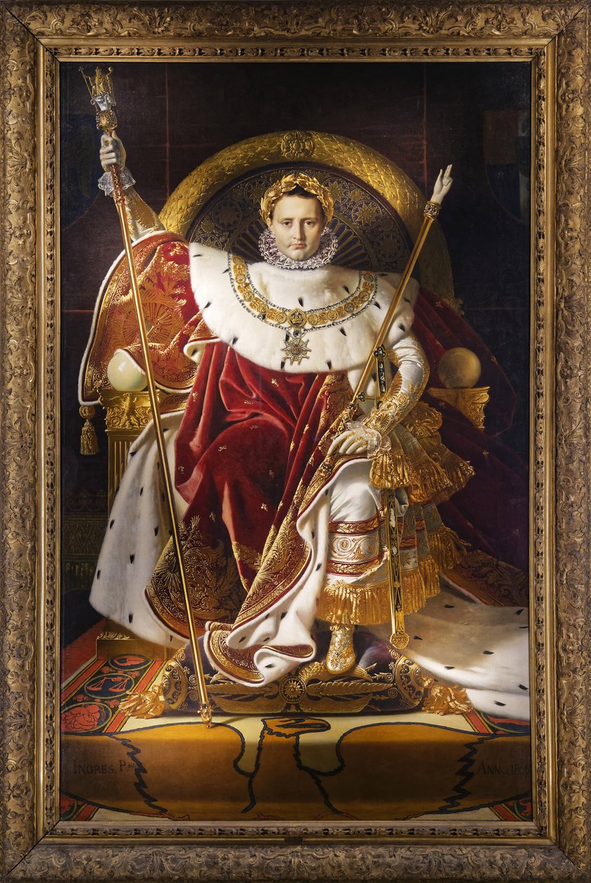 Napoleon I op de keizerlijke troon, 1806 door Jean Auguste Dominique Ingres