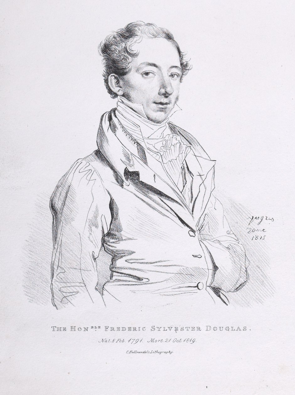 Portret van Frederick Sylvester Douglas door Jean Auguste Dominique Ingres