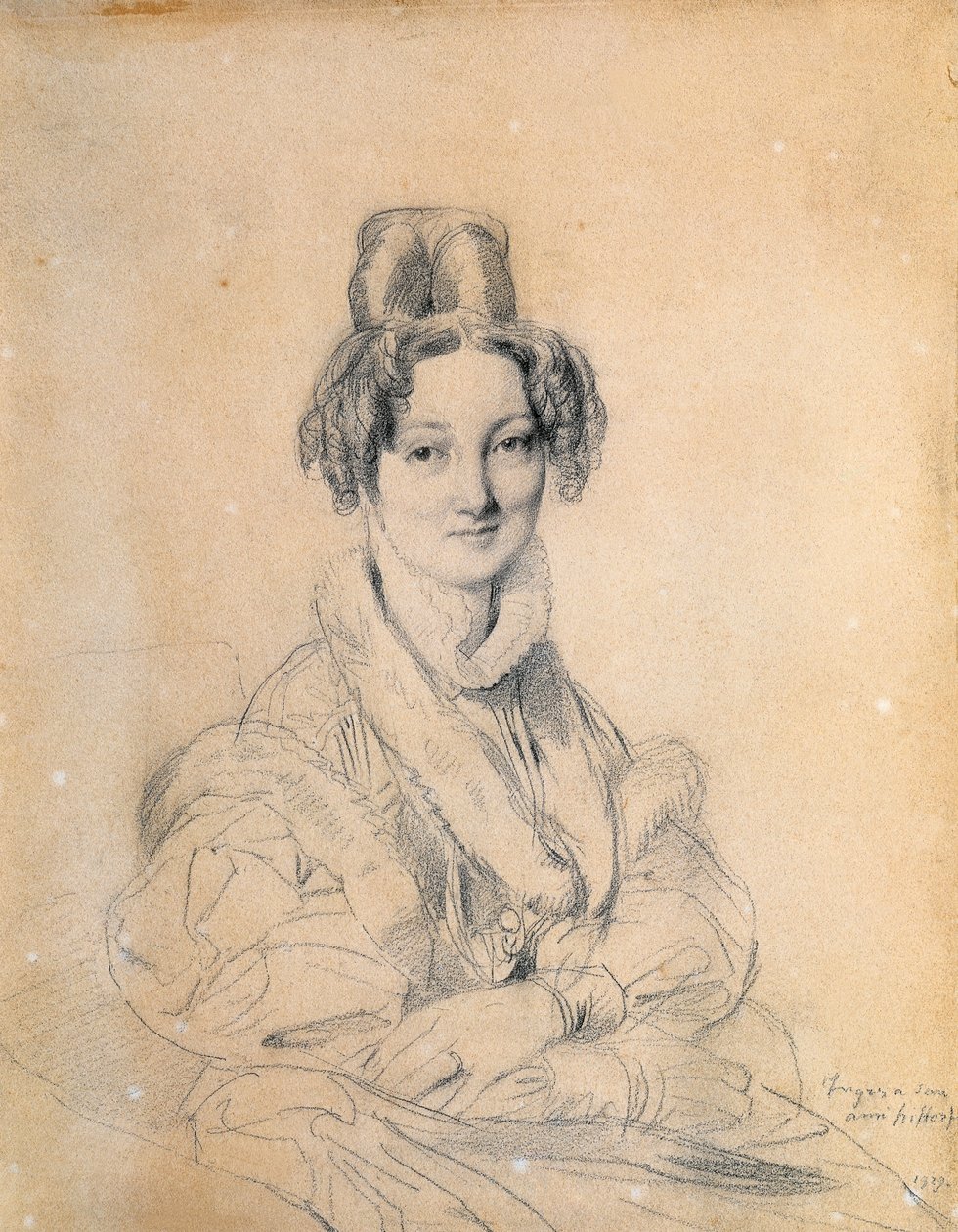 Portret van Madame Hittorff door Jean Auguste Dominique Ingres