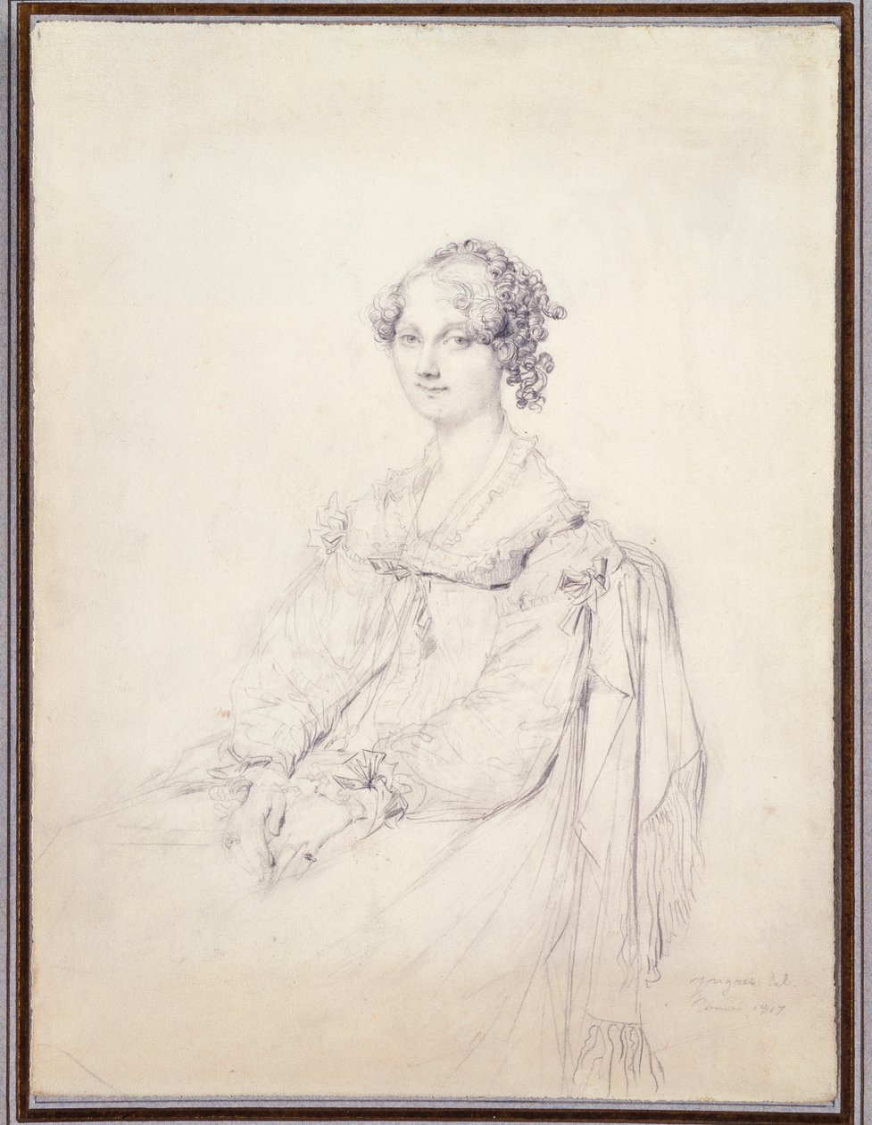 Portret van de Hon. Mrs. Fleetwood Pellew door Jean Auguste Dominique Ingres