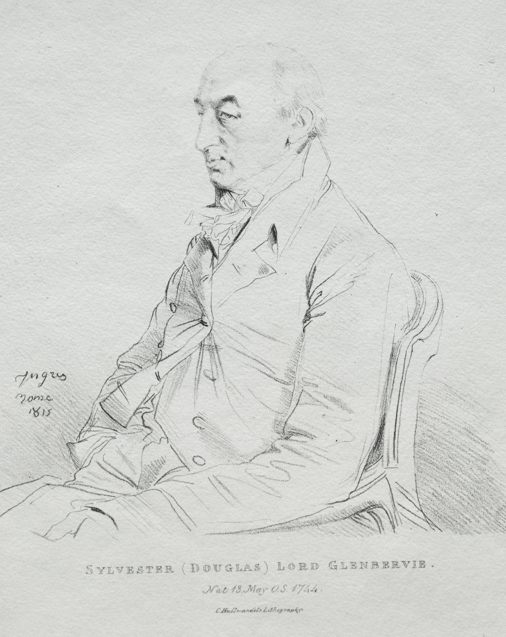 Sylvester Lord Glenbervie door Jean Auguste Dominique Ingres