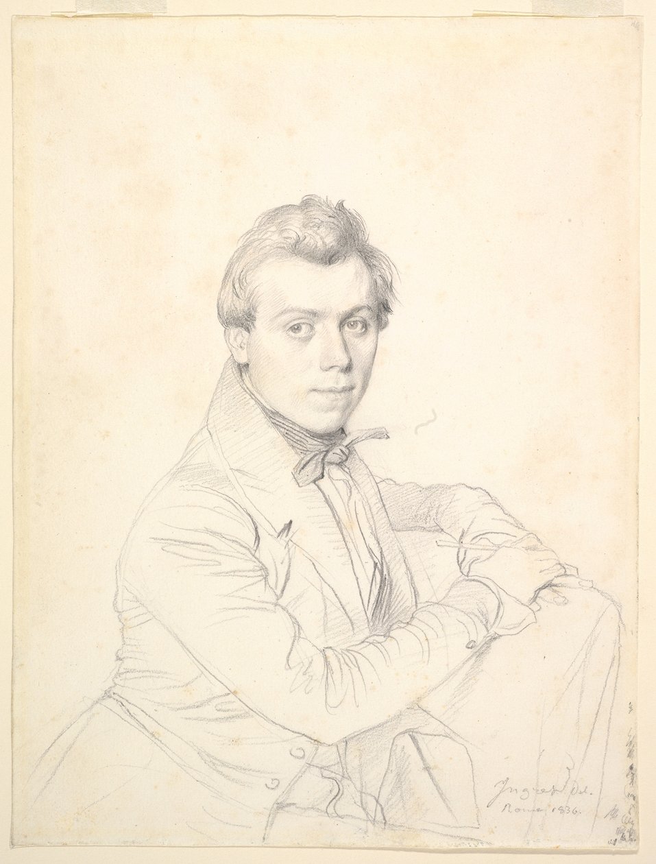 De architect Charles-Victor Famin door Jean Auguste Dominique Ingres