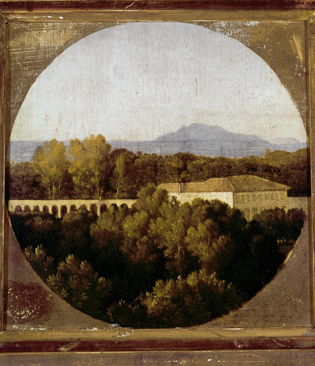 De Orangerie van Villa Borghese in Rome door Jean Auguste Dominique Ingres