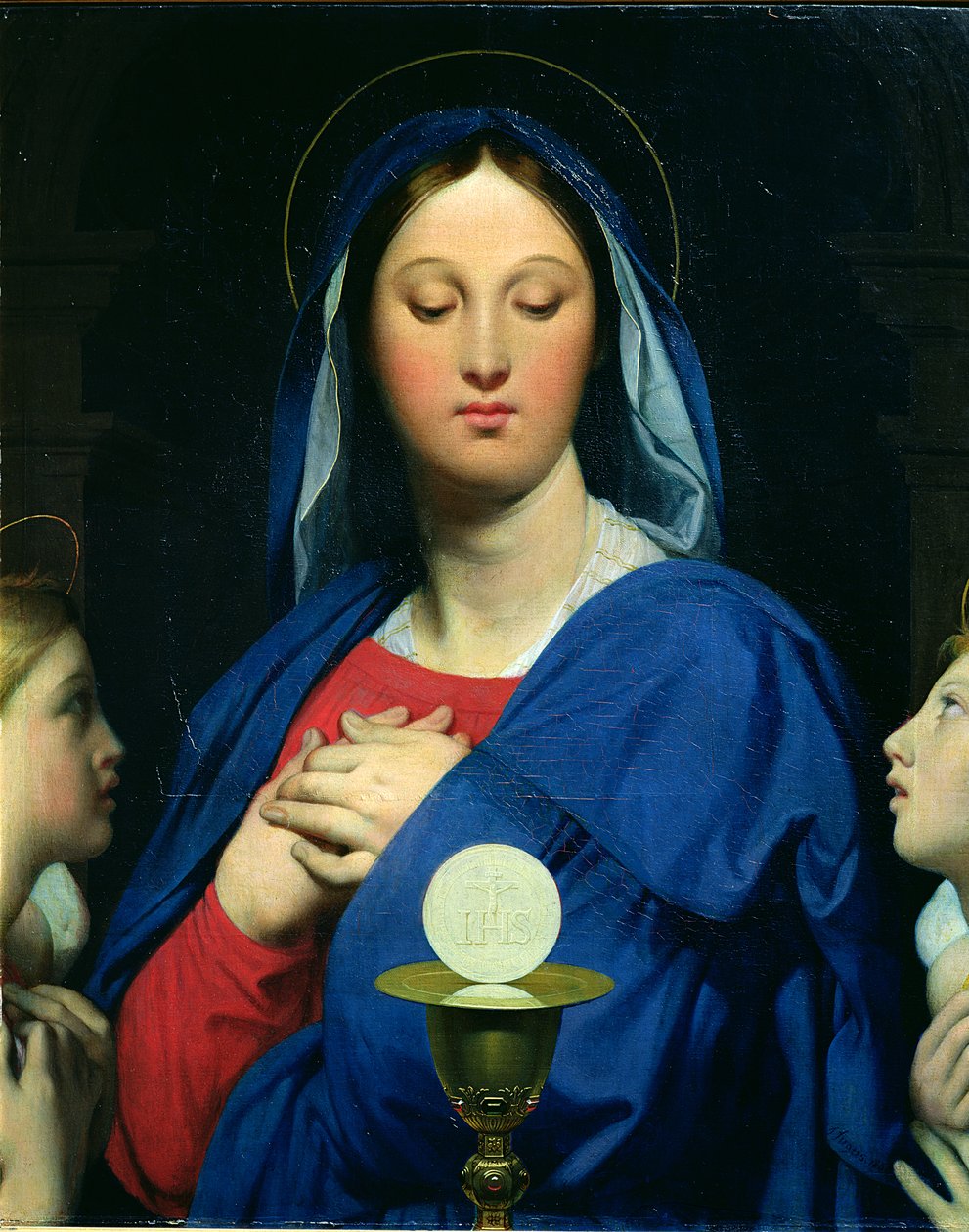 De Maagd van de Hostie, 1866 door Jean Auguste Dominique Ingres