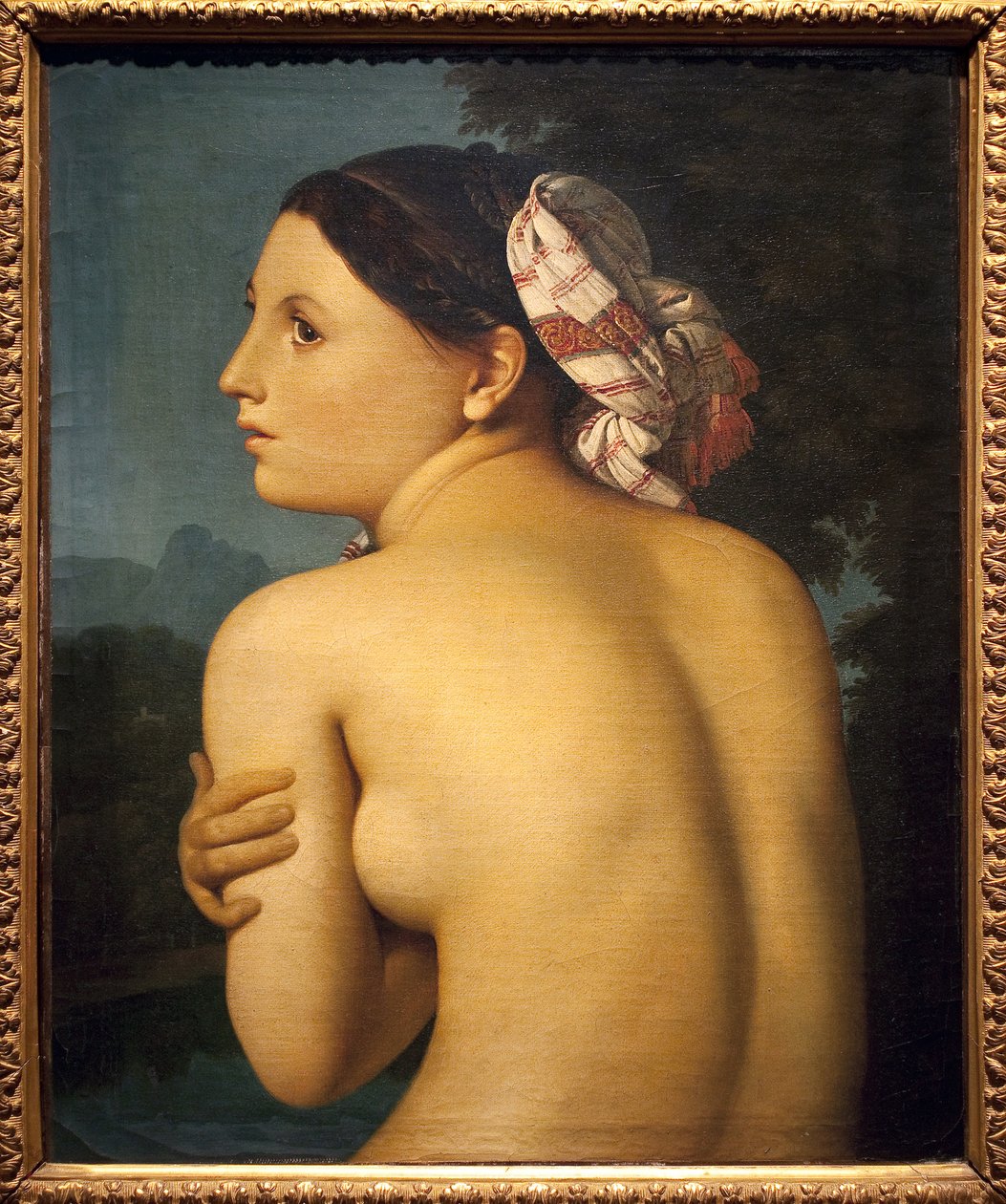 De baadster door Jean Auguste Dominique Ingres