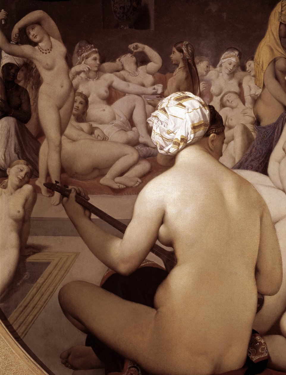 Het Turkse bad (detail) door Jean Auguste Dominique Ingres