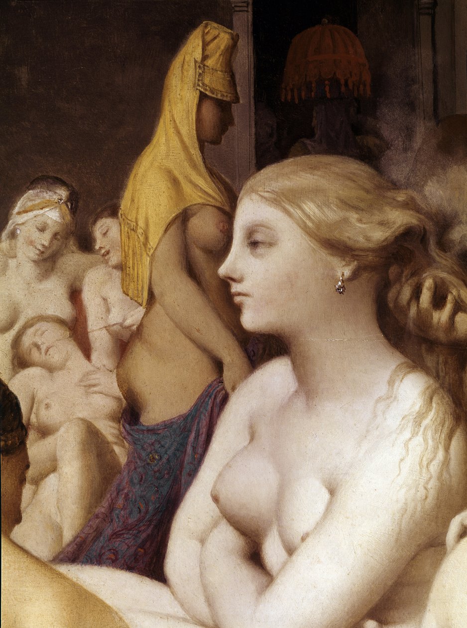 Het Turkse bad (detail) door Jean Auguste Dominique Ingres