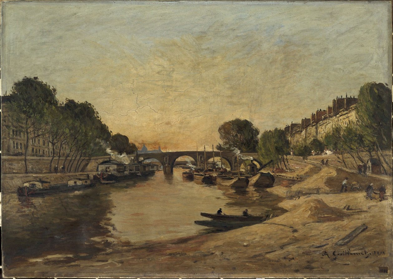 De Seine en Pont Marie door Jean Baptiste Antoine Guillemet