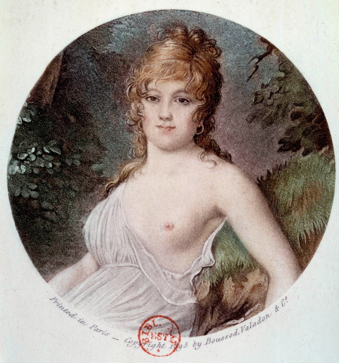 Portret van Madame Tallian, geboren Cabarrus, Prinses van Caraman - Chimay (1773-1835) genaamd Notre Dame de Thermidor door Jean Baptiste (after) Isabey