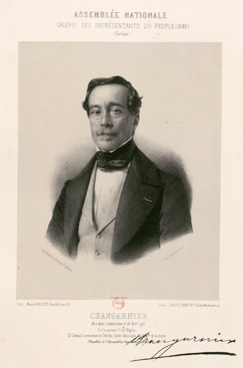 Nationale Assemblee, galerij van volksvertegenwoordigers - Nicolas Changarnier door Jean Baptiste Adolphe Lafosse
