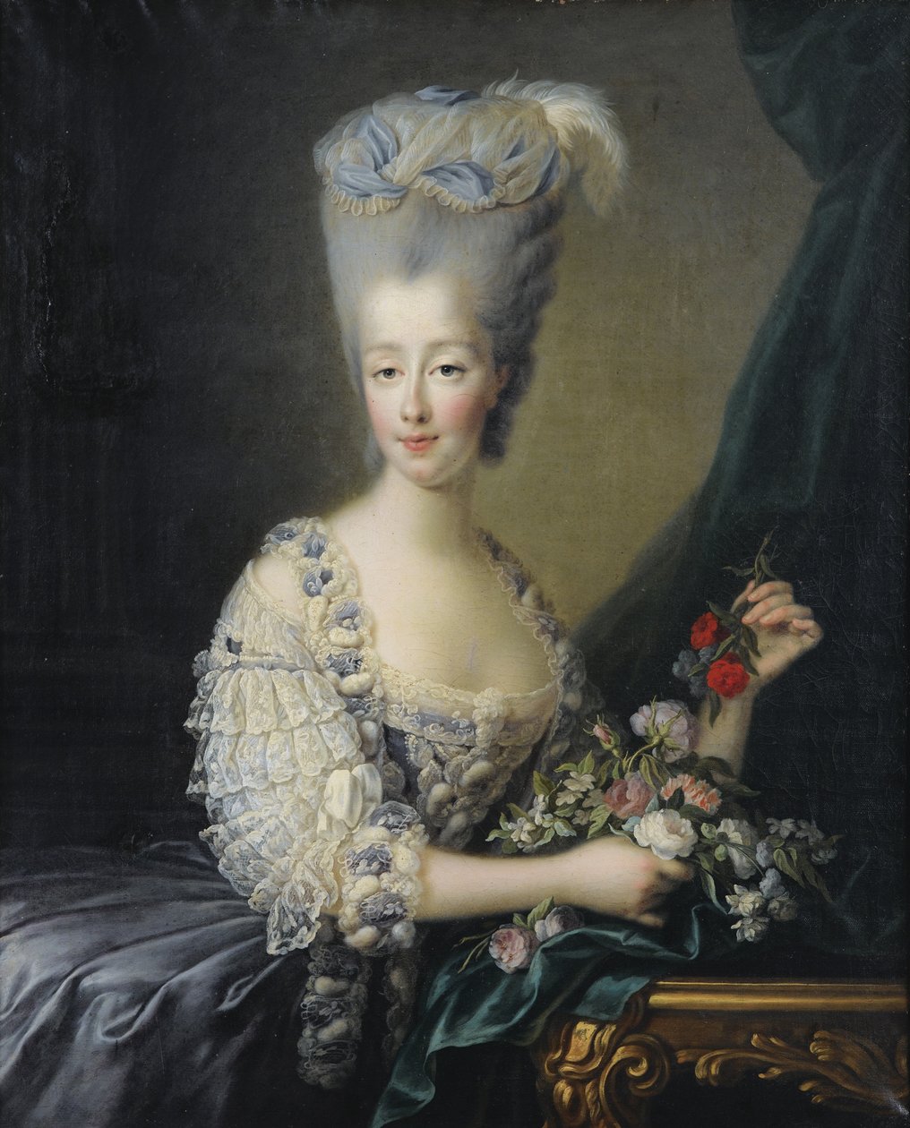 Prinses Maria Theresa van Savoye, gravin van Artois door Jean Baptiste André Gautier Dagoty