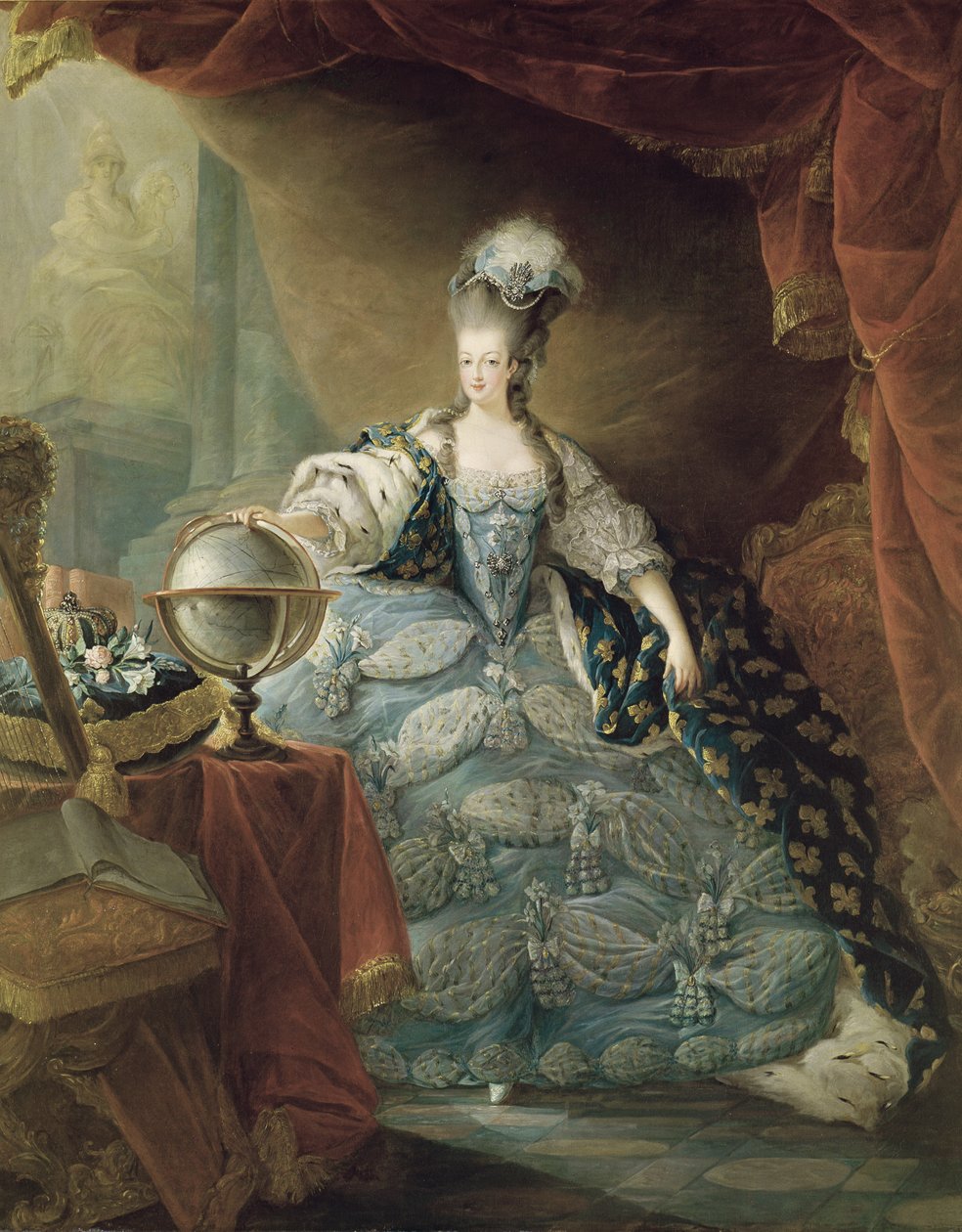 Portret van Marie Antoinette (1755-93) koningin van Frankrijk, 1775 door Jean Baptiste Andre Gautier D