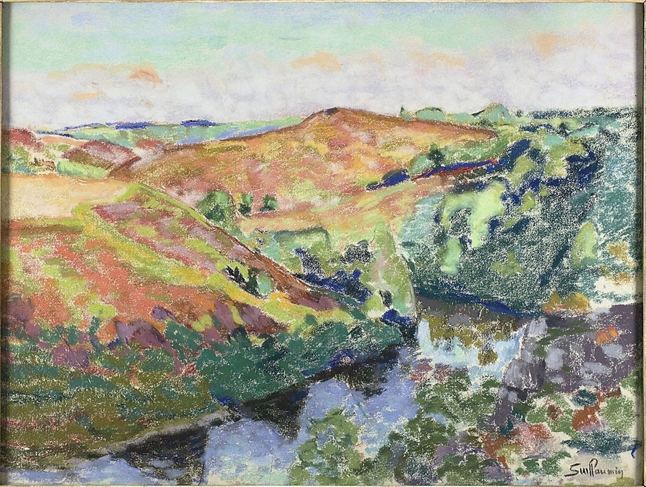 Landschap in Crozant, c.1898 door Jean Baptiste Armand Guillaumin