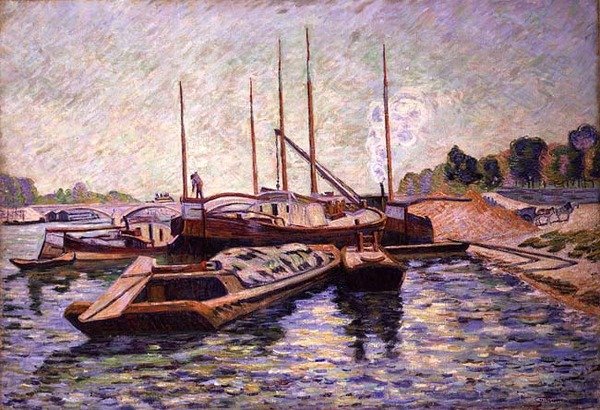De Seine bij Charenton-le-Pont, ca. 1885 door Jean Baptiste Armand Guillaumin