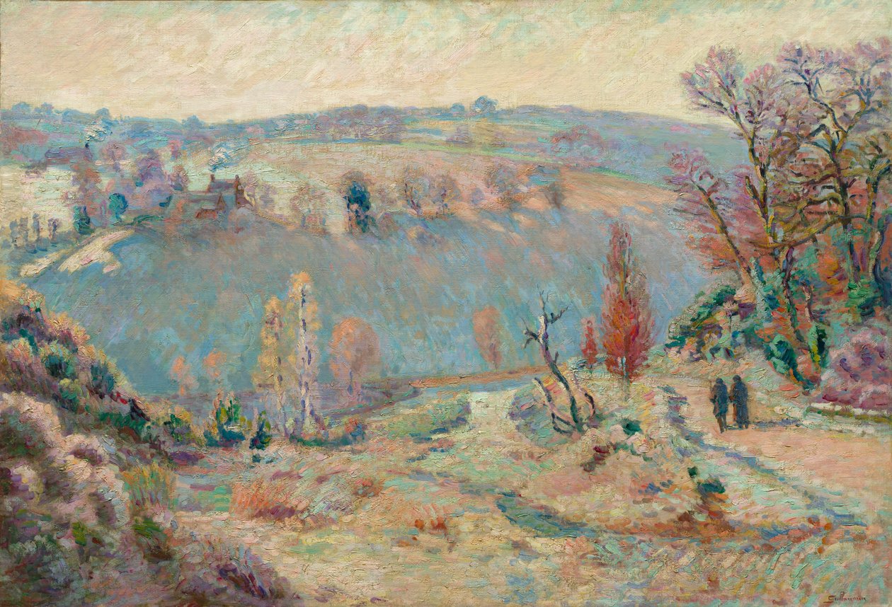 Vallei van de Sédelle bij Pont Charraud: Witte vorst, ca. 1903-1911 door Jean Baptiste Armand Guillaumin