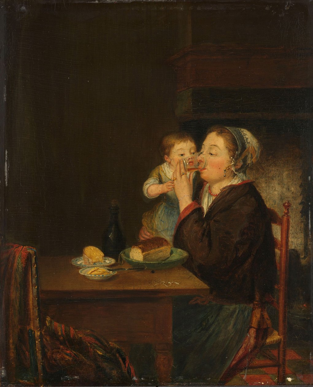 Een Moeder en haar Kind, 1794 door Jean Baptiste Bernard Coclers