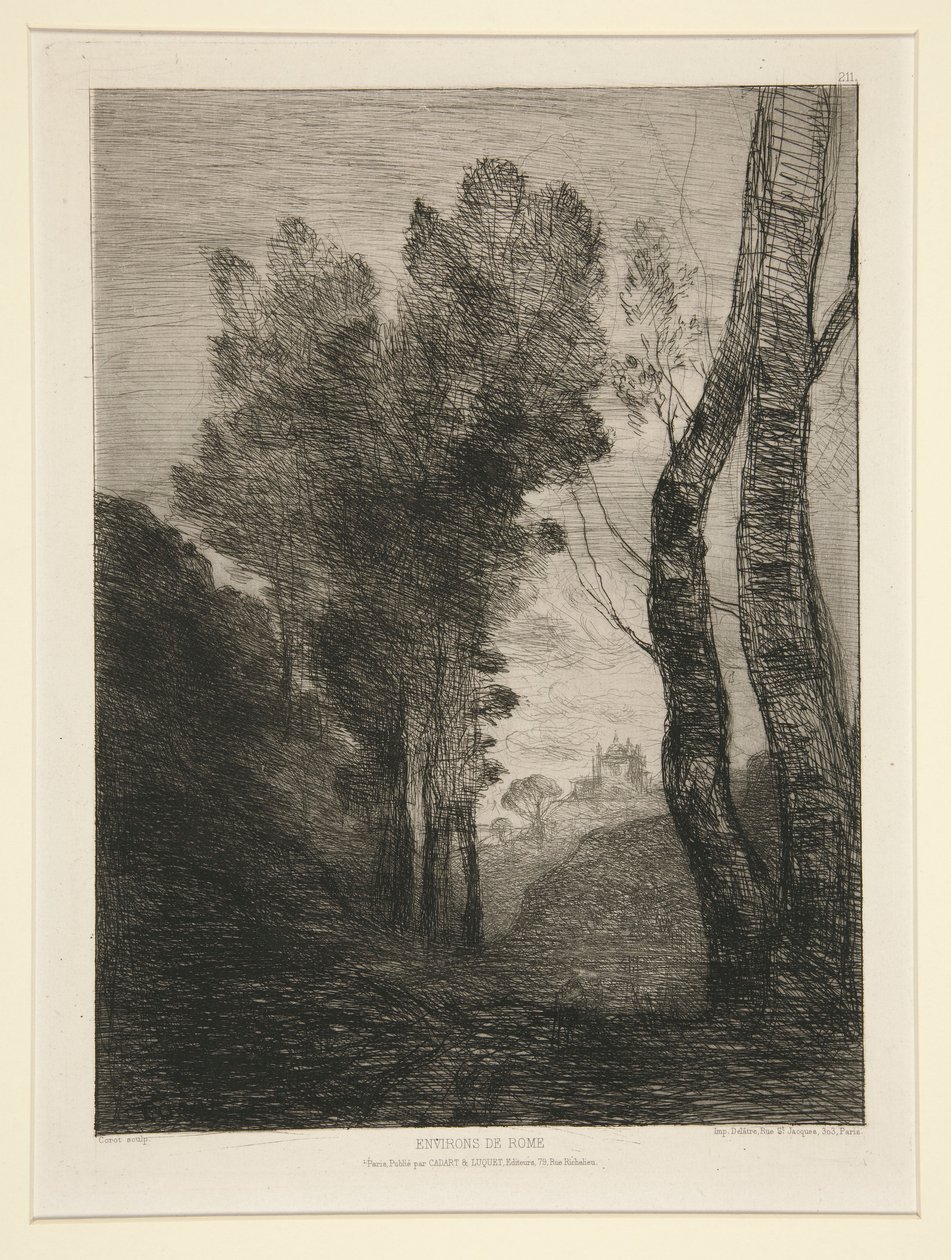 In de Omgeving van Rome door Jean Baptiste Camille Corot