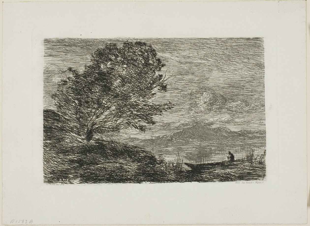 Meer in Tirol door Jean Baptiste Camille Corot