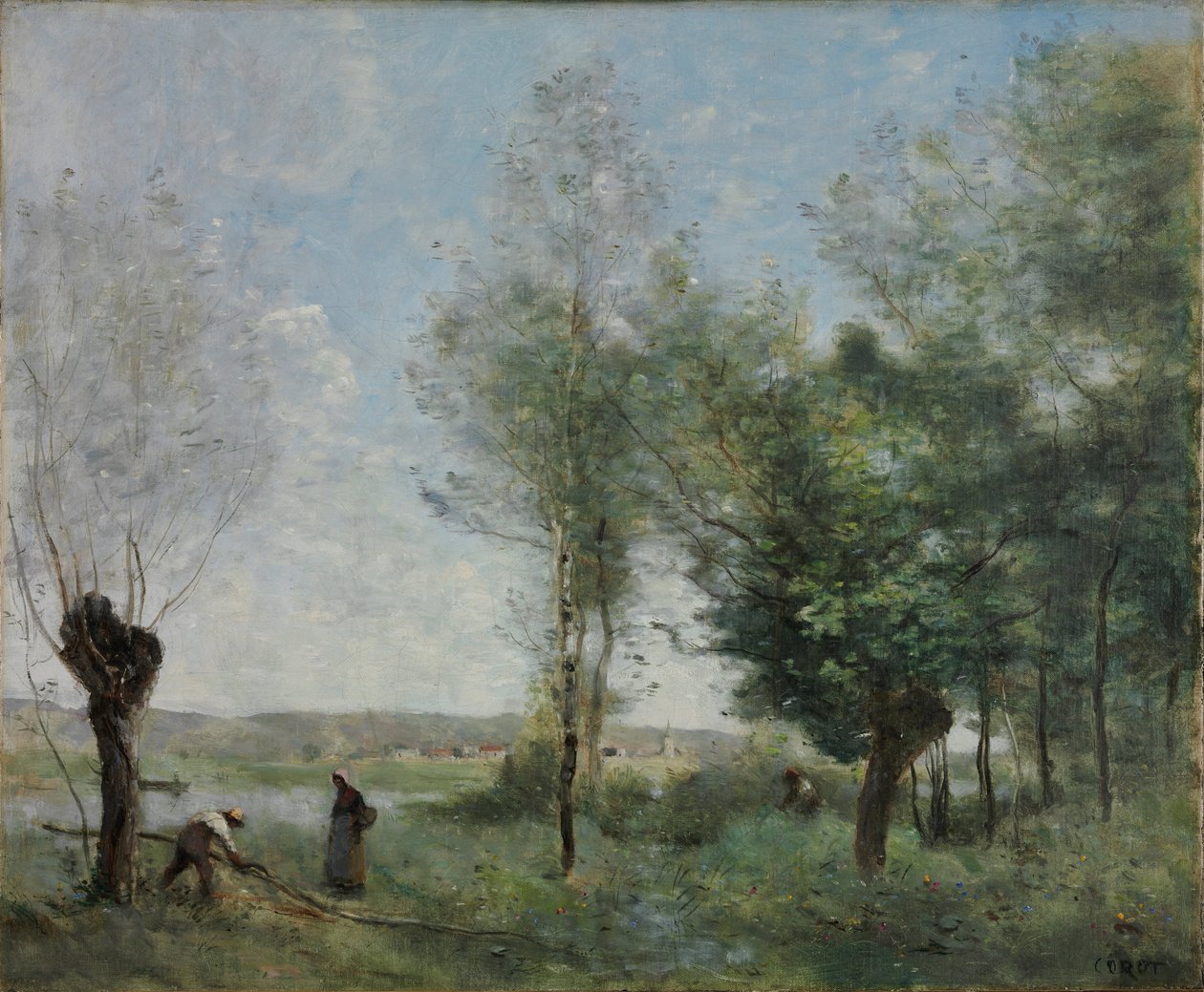 Herinnering aan Coubron door Jean Baptiste Camille Corot