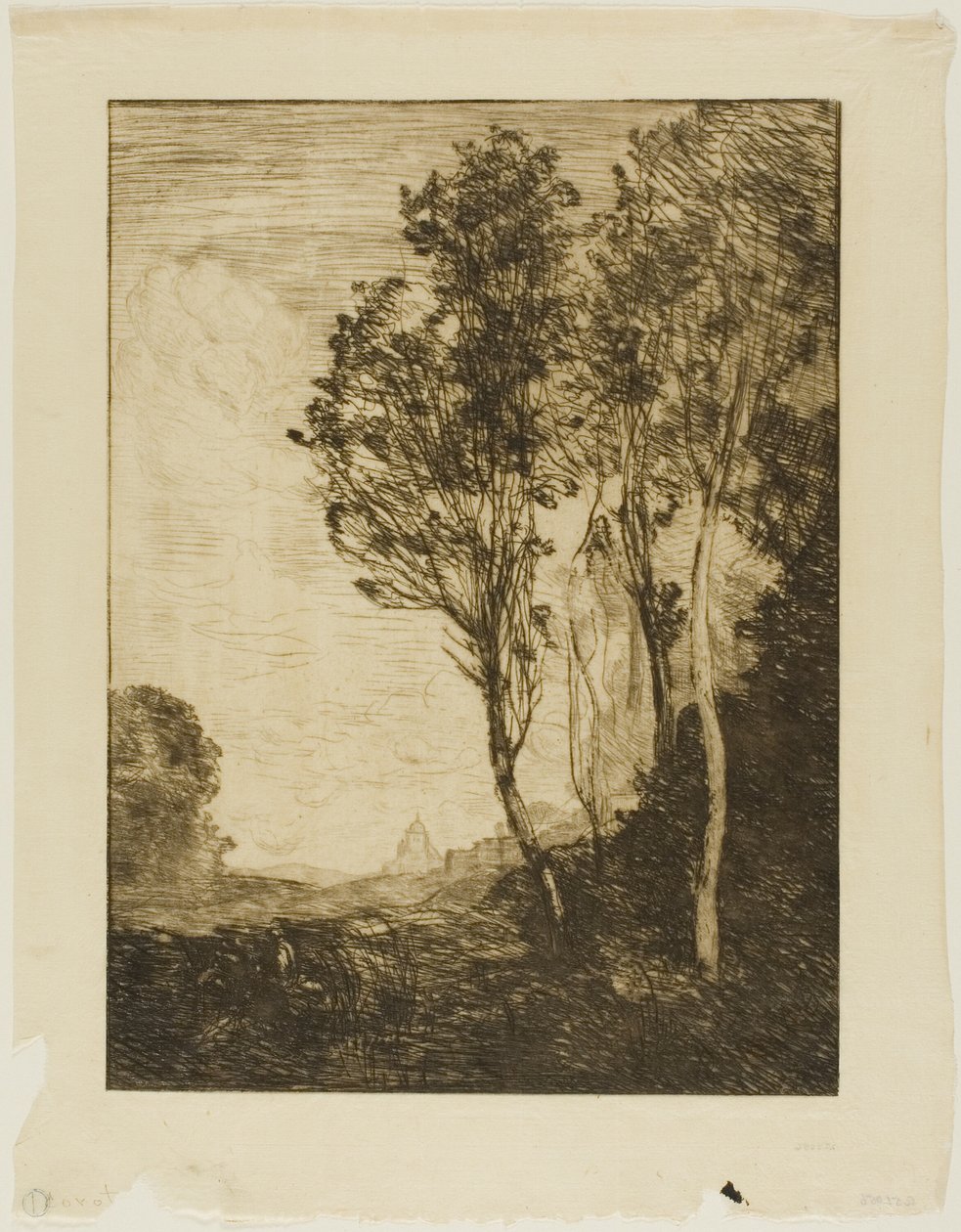 Herinnering aan Italië door Jean Baptiste Camille Corot