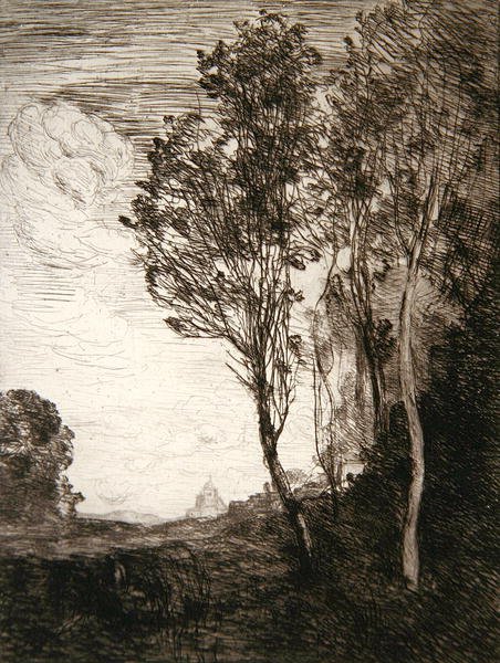 Souvenir van Italië door Jean Baptiste Camille Corot