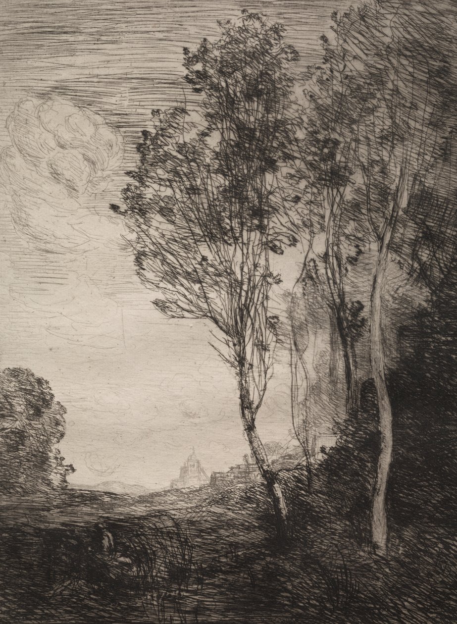 Souvenir van Italië door Jean Baptiste Camille Corot