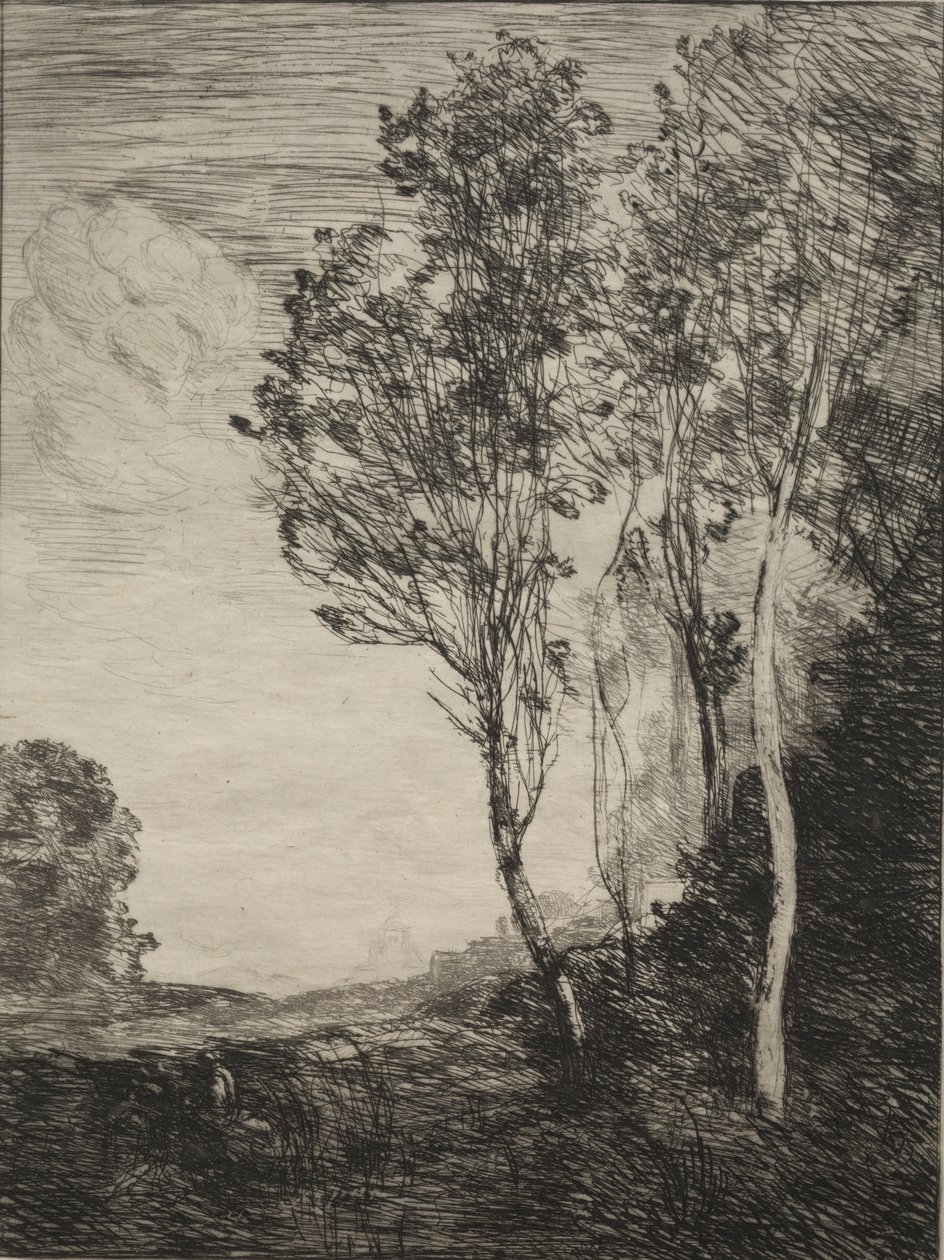 Souvenir van Italië door Jean Baptiste Camille Corot