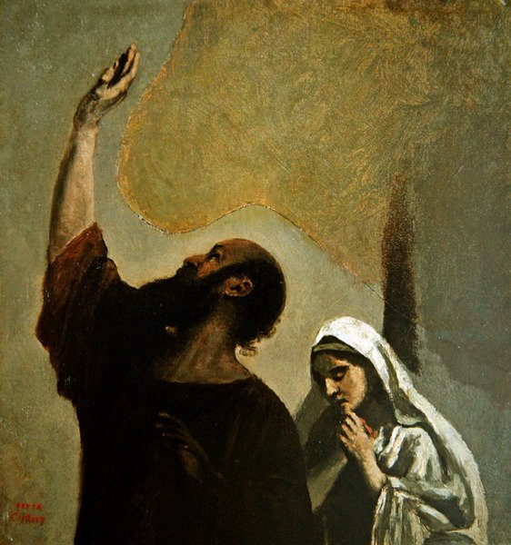 De doop van Christus door Jean Baptiste Camille Corot