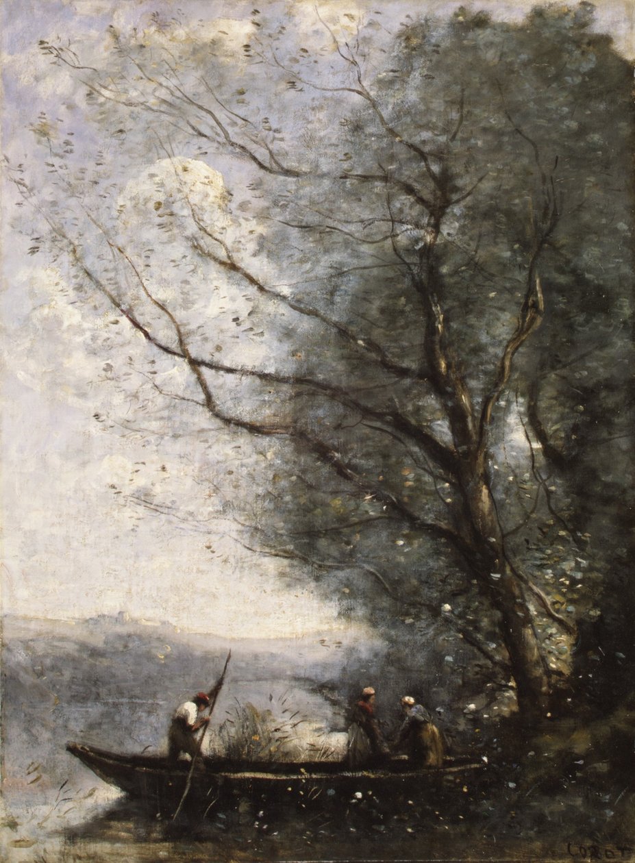De Veerman door Jean Baptiste Camille Corot