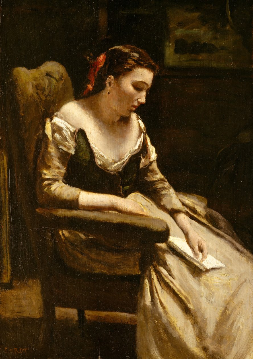 De Brief door Jean-Baptiste-Camille Corot