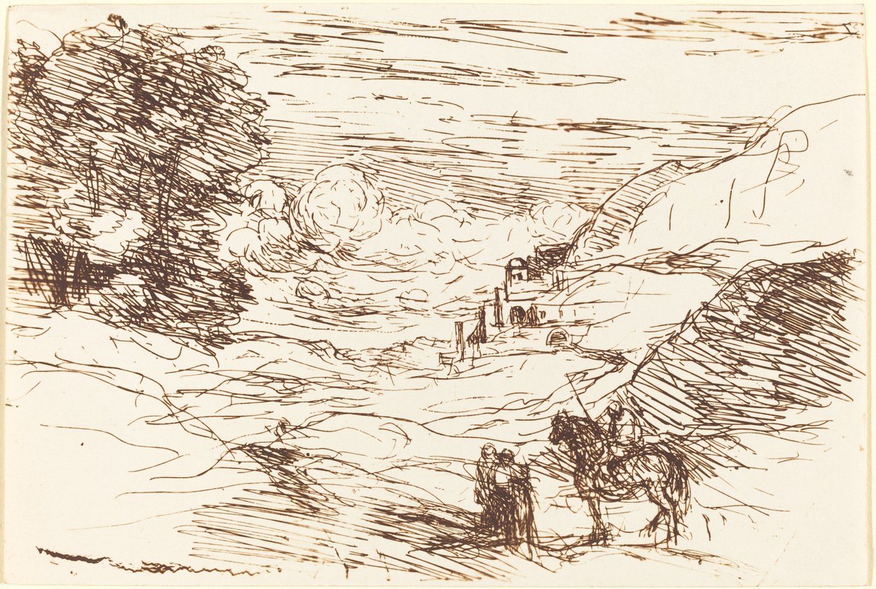 De Paladijnen Les Paladins, 1871 door Jean Baptiste Camille Corot