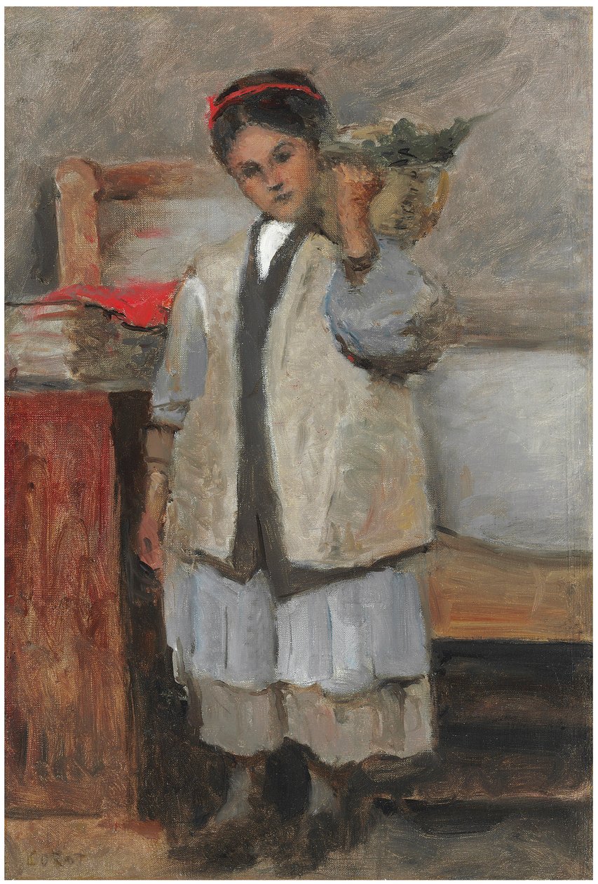 De jonge Seraphine gekleed in Corot