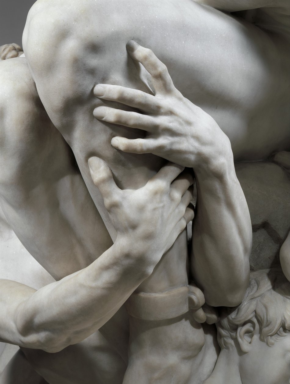 (detail) Ugolino en zijn zonen door Jean Baptiste Carpeaux